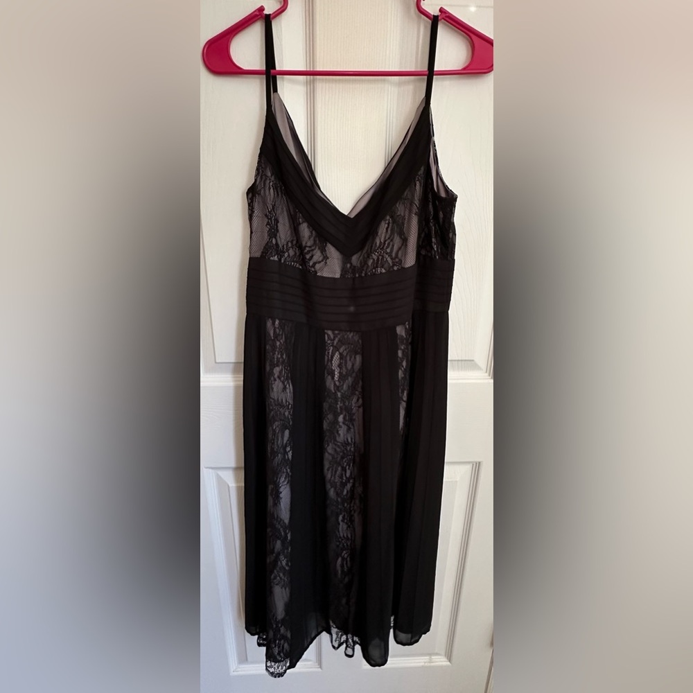 Loft formal little black dress size 12